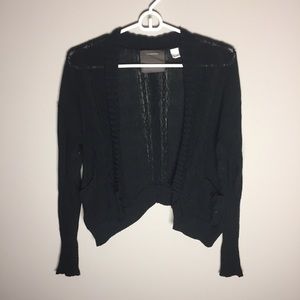 Guinevere Anthro Black Cardigan